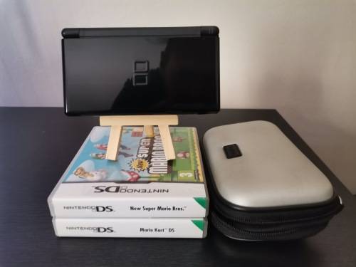 Nintendo DS Lite Console and 2x Mario Games